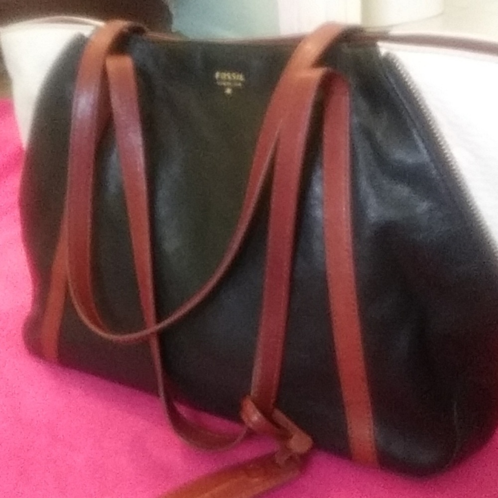 Leather Fossil Tote